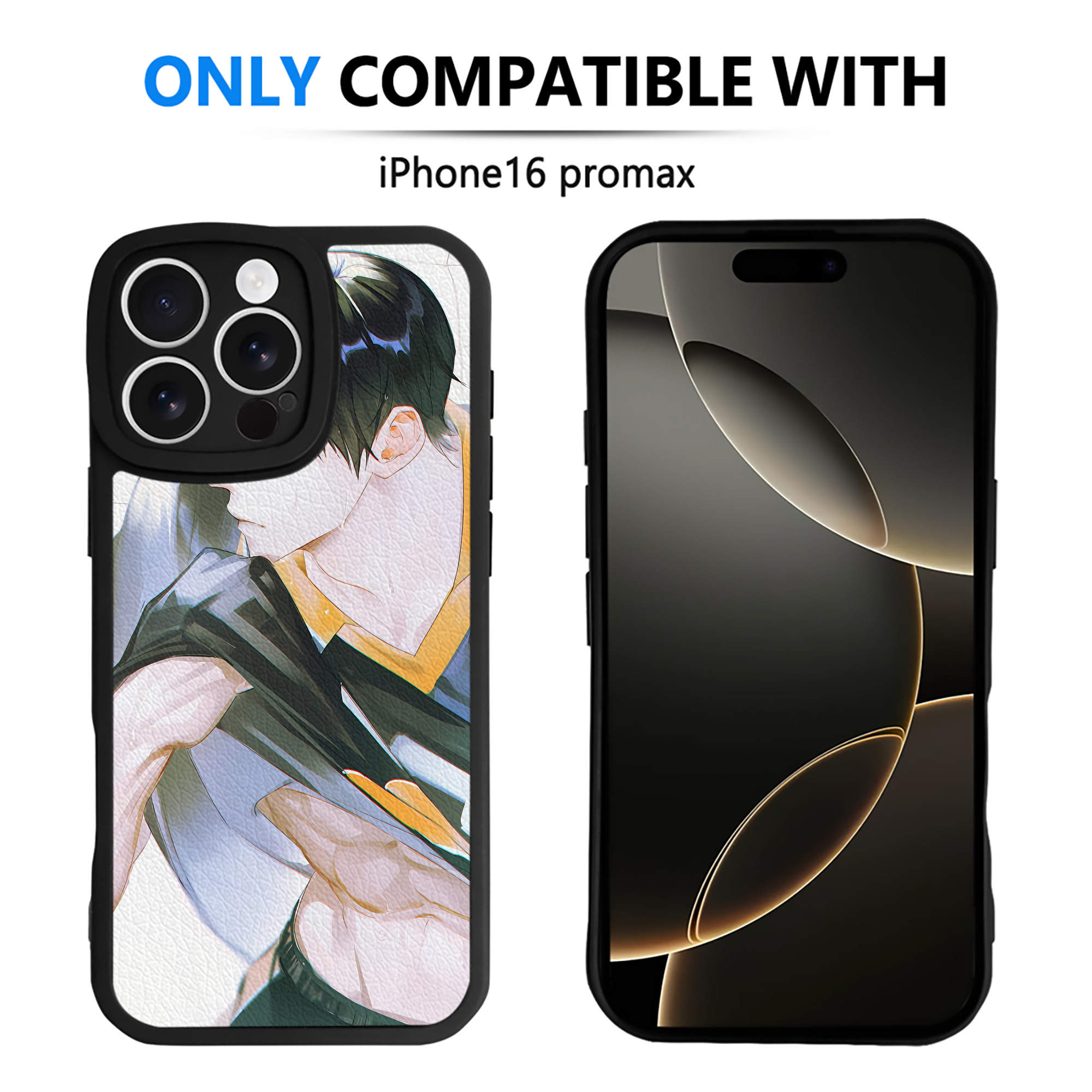 （画像用） ハイキュー!! Haikyu!! 【iPhone 16シリーズ対応】シリコンスマホケース（レザー調） 材質：シリコン